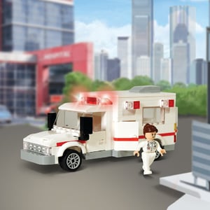 NovaBrix Ace Hardware Ambulance building brick set -  203 pieces