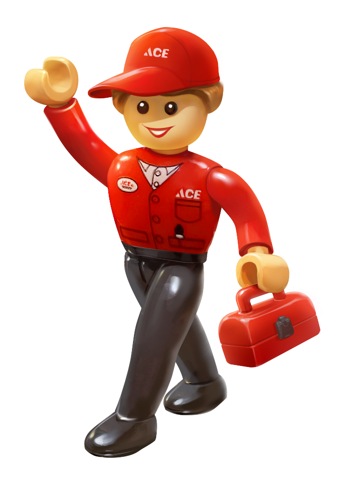 Ace Hardware NovaBrix branded minifigure