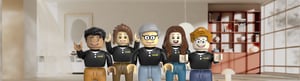 Novelli team members as NovaBrix figurines