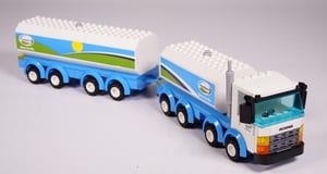A Fonterra milking truck made from NovaBrix building bricks