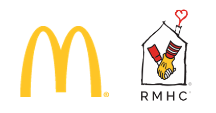 McDonald's Australia and Ronald McDonald House Charities logos — partners in the 2023 McHappy Day fundraising campaign McDonald's Australia and Ronald McDonald House Charities logos — partners in the 2023 McHappy Day fundraising campaign